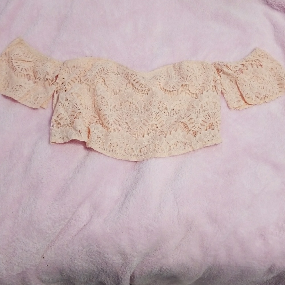 Cropped Off the Shoulder Top